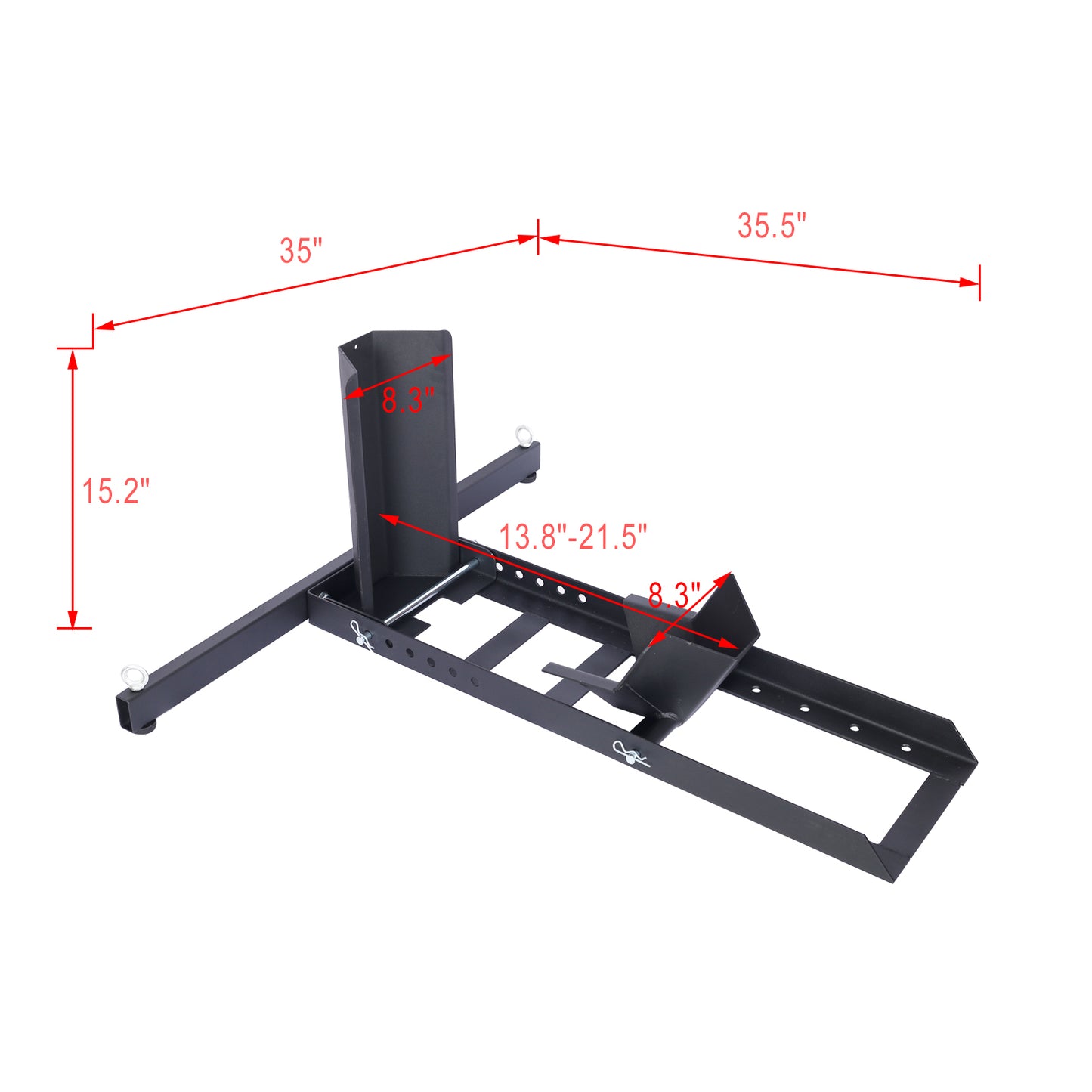 1800 Lb. Capacity Motorcycle Stand/Wheel Chock,adjustable heavy duty