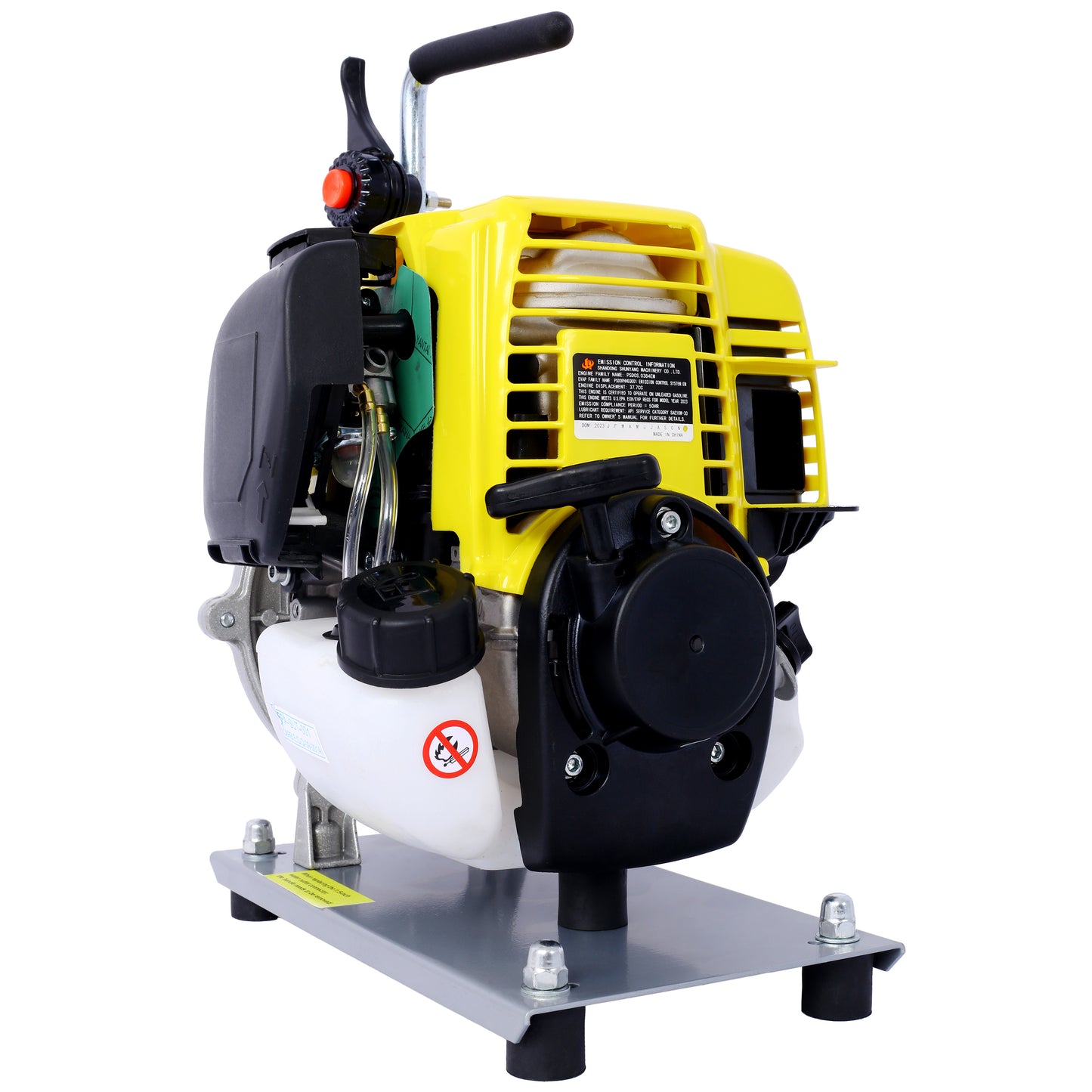 38CC 4 Stroke Gasoline Water Pump 1.5Inch Portable Gas Powered Transfer Pump Commercial Engine Water Pump for Flood Landscaping or Gardening Irrigation 8500r/min,10FT x 1"Suction 1.5"  lay flat hose