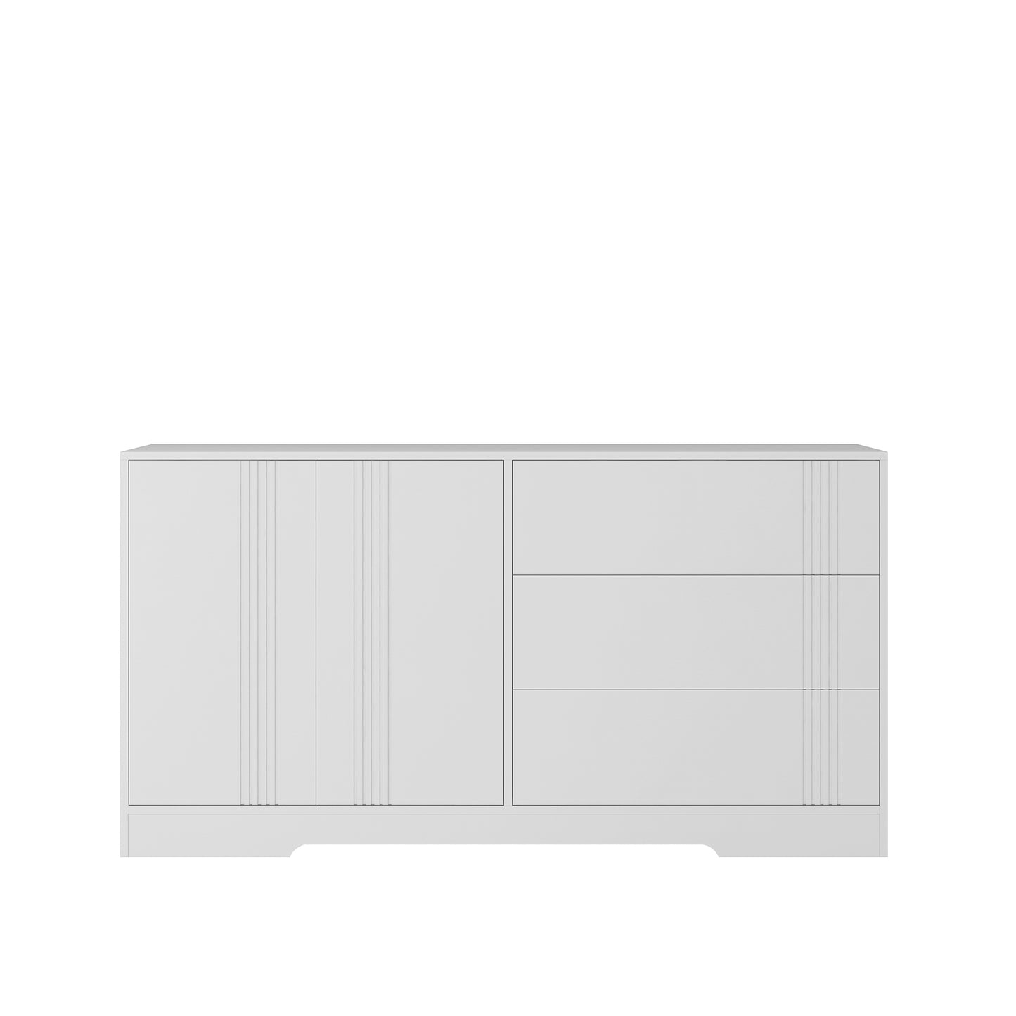 Sideboard Buffet Cabinet with Storage, Modern Kitchen Buffet Storage Cabinet with Drawer and Doors,  Large Coffee Bar with Adjustable Shelves for Kitchen