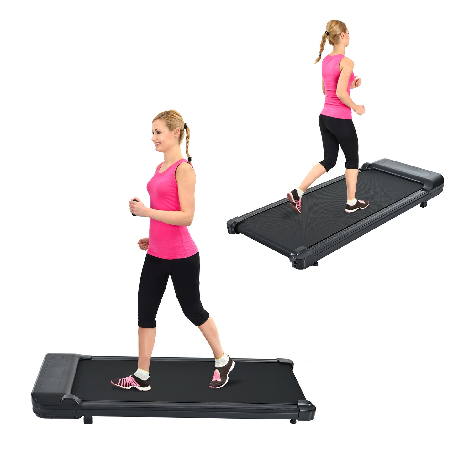 Walking Pad 300 lb Capacity, Desk Treadmill for Home Office, Protable Treadmill Under Desk, Walking Treadmills for Home,0.6 to 4.0 mph Portable Treadmill