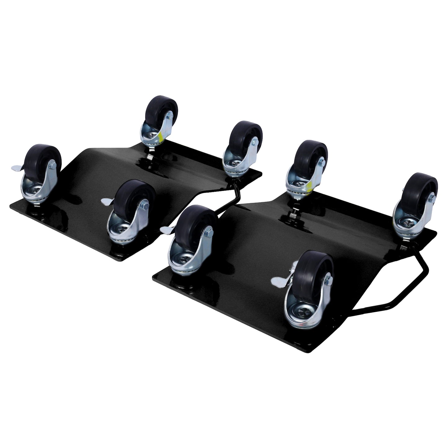 Car Dolly, Heavy Duty Wheel Dolly,4 Tire Wheel Dolly Car Stakes 6000lbs Capacity,Black