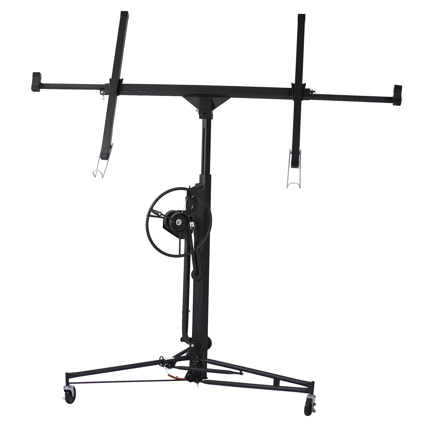 Drywall Lift Panel 11' Lift Drywall Panel Hoist Jack Lifter, black