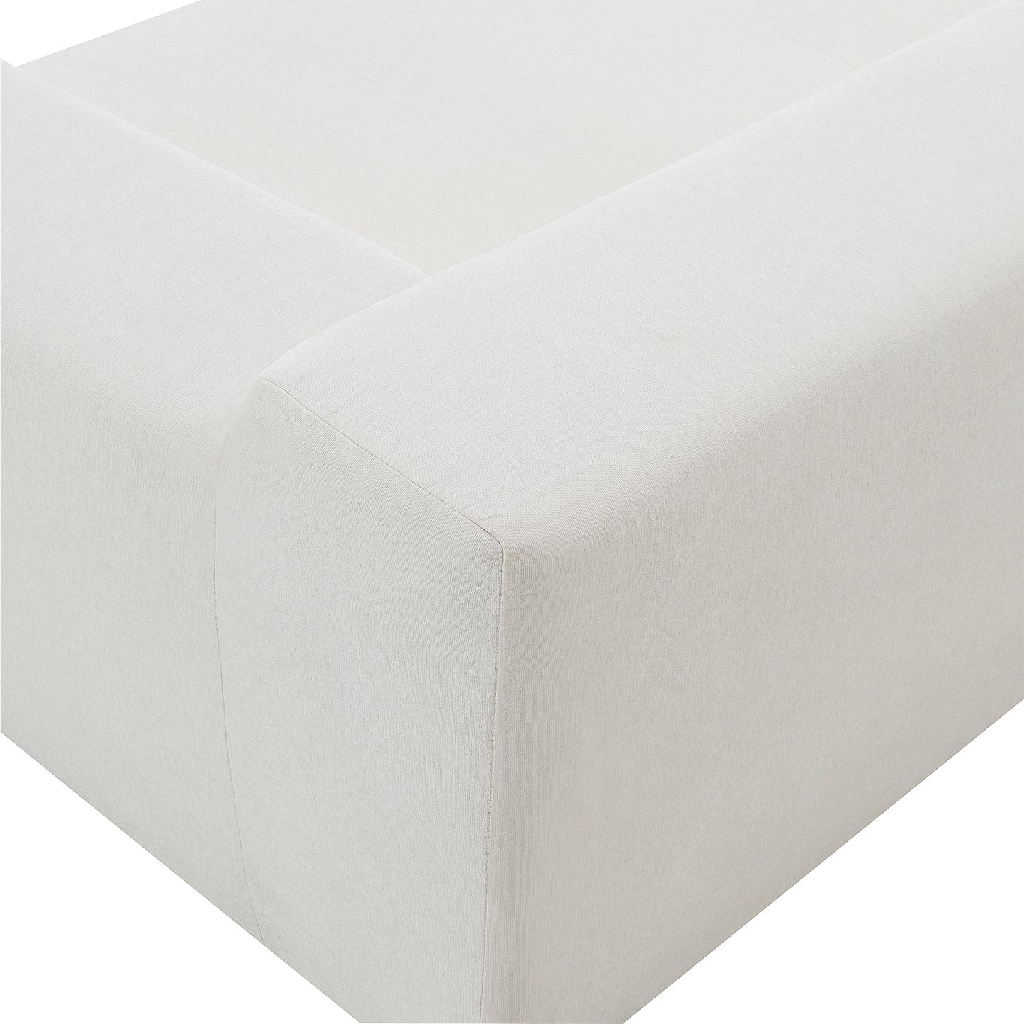 [VIDEO provided] [New] 109*68" Modular Sectional Living Room Sofa Set, Modern Minimalist Style Couch, Upholstered Sleeper Sofa for Living Room, Bedroom, Salon, 2 PC Free Combination, L-Shape, White