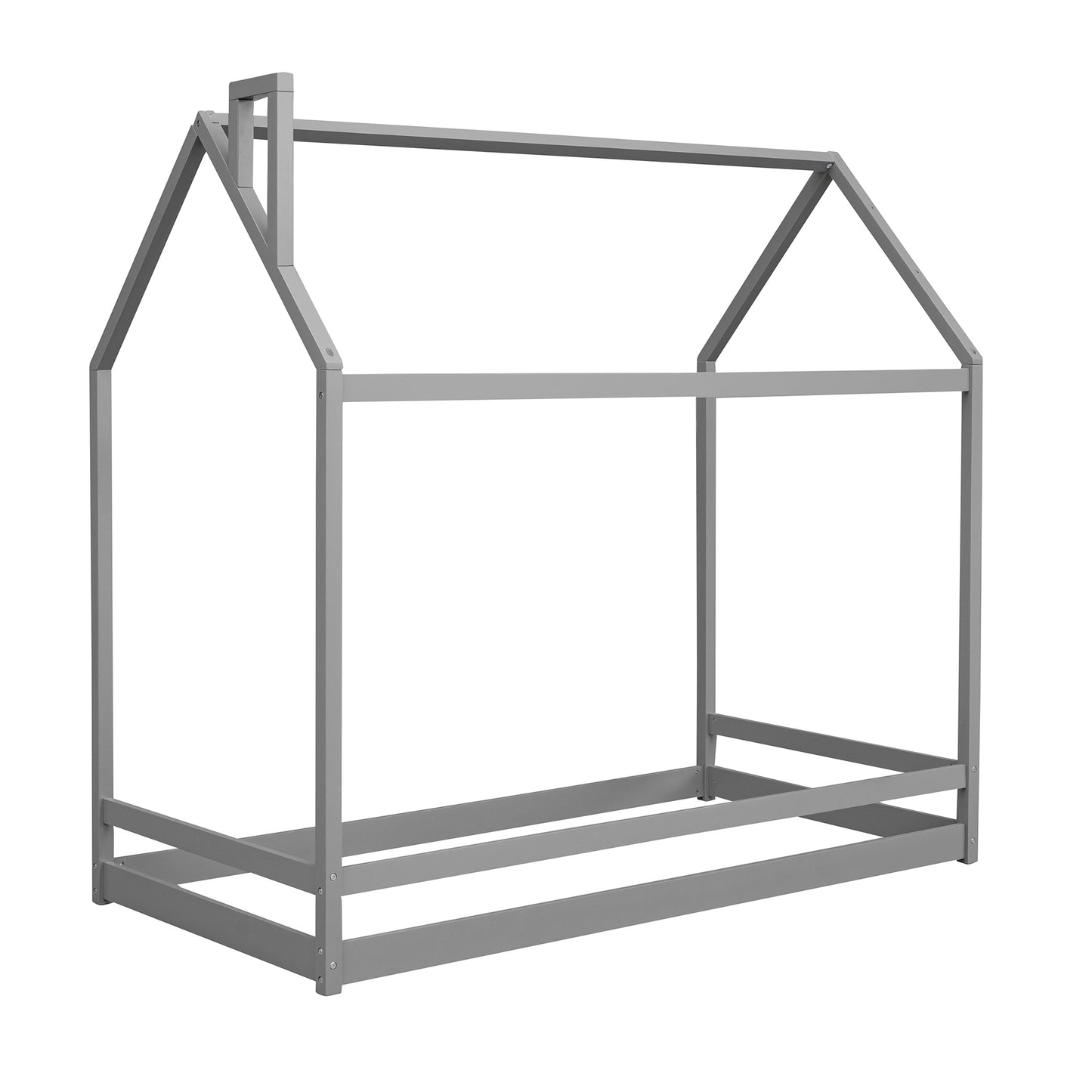 Twin Size House Bed Wood Bed, Gray(OLD SKU:WF281435AAE)