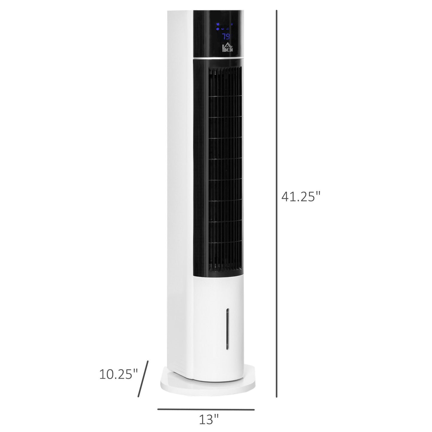 HOMCOM 42" Oscillating Evaporative Air Cooler for Home Office with Timer, 3-In-1 Ice Cooling Tower Fan Humidifier with 3 Modes, 3 Speeds, LED Display and Remote Control