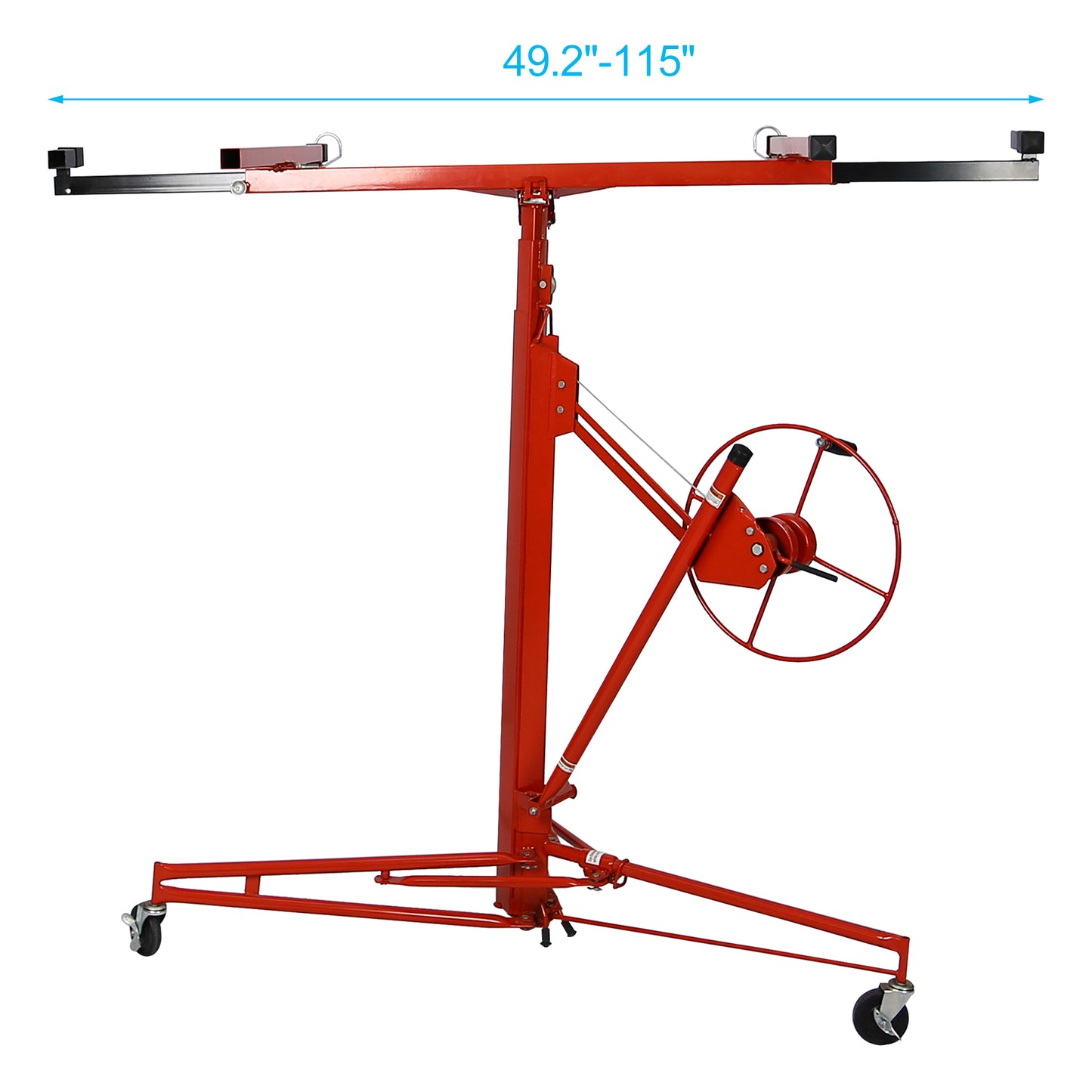 Drywall Lift Panel 11' Lift Drywall Panel Hoist Jack Lifter,red