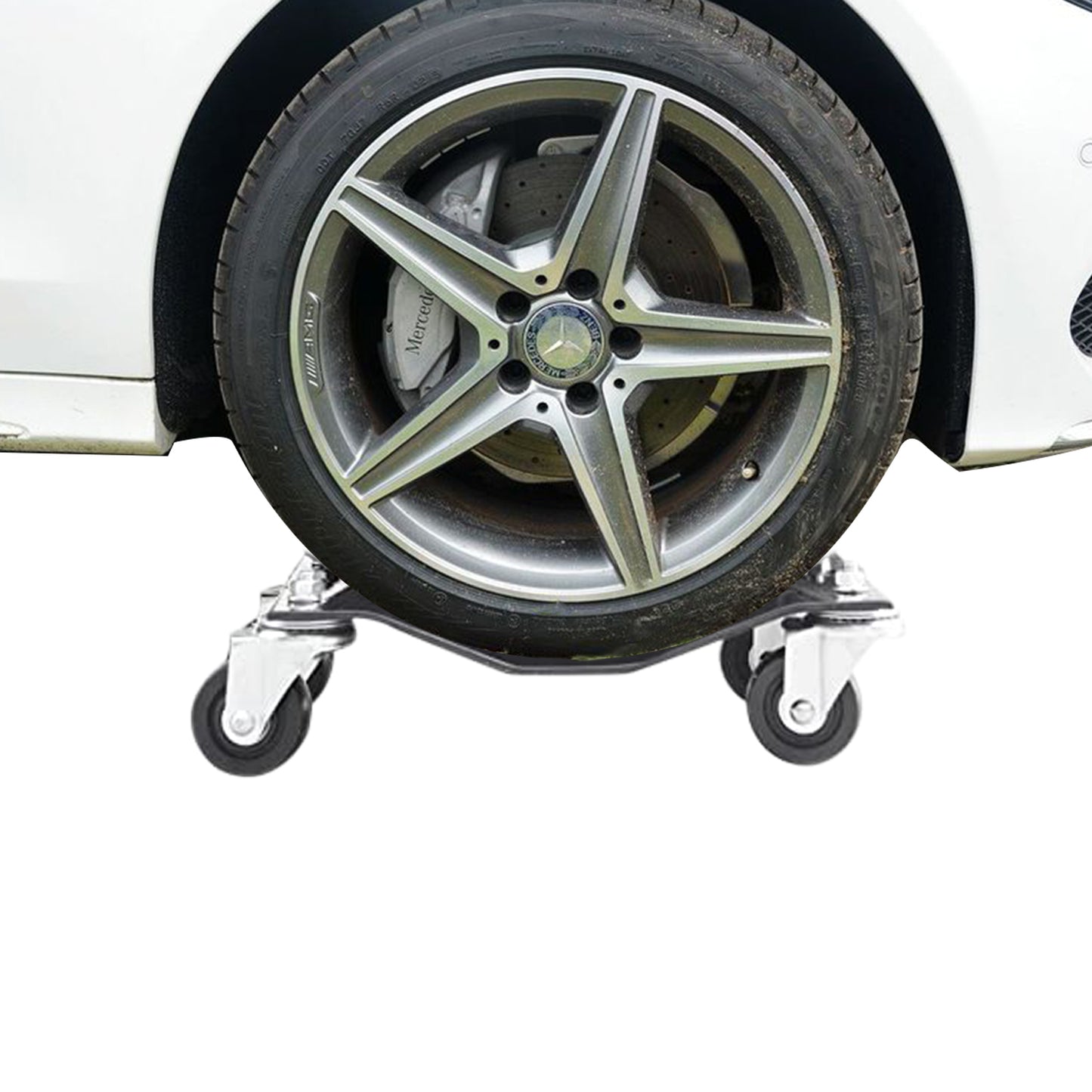 Car Dolly, Heavy Duty Wheel Dolly,4 Tire Wheel Dolly Car Stakes 6000lbs Capacity