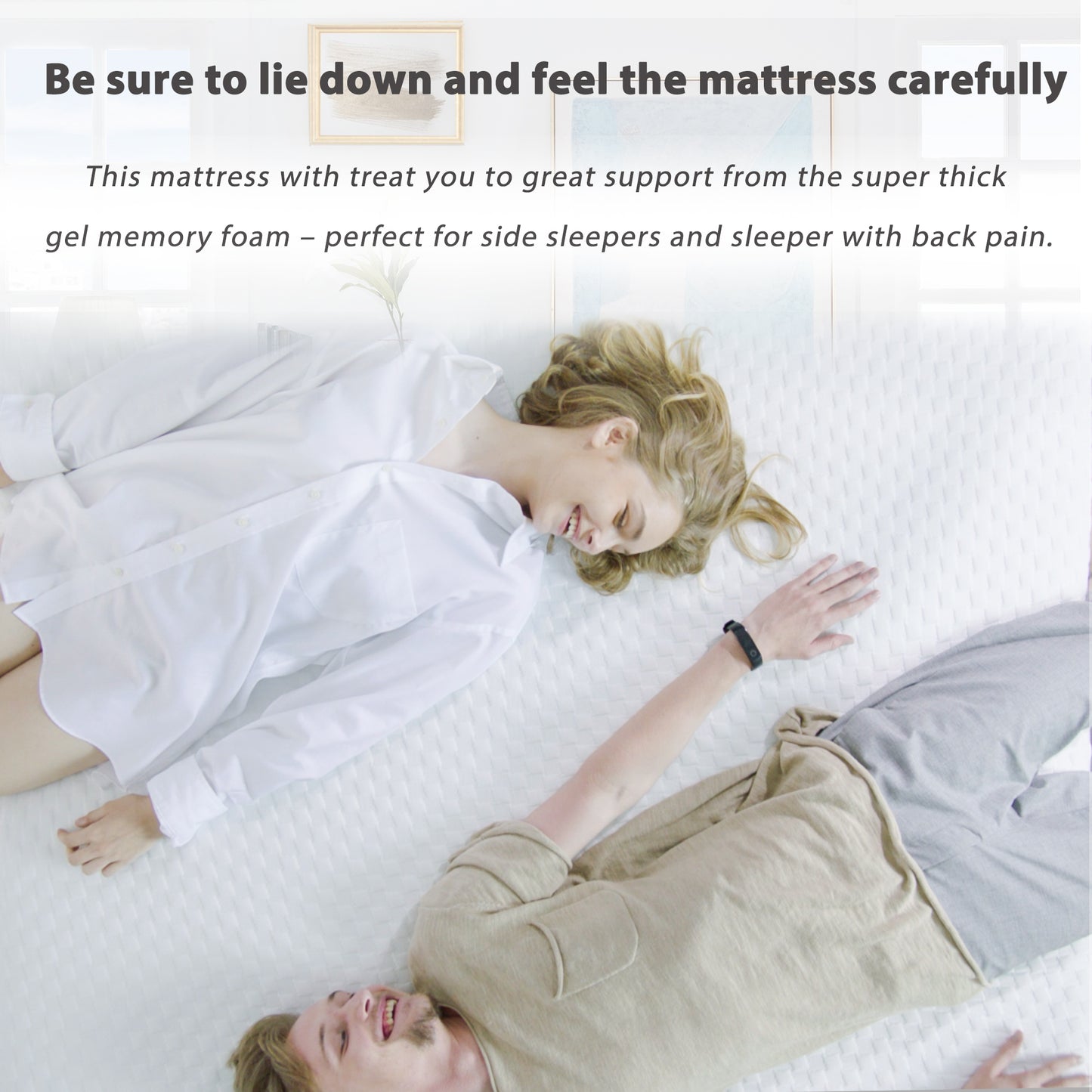 6 Inches Gel Memory Foam Mattress Made in US(King)