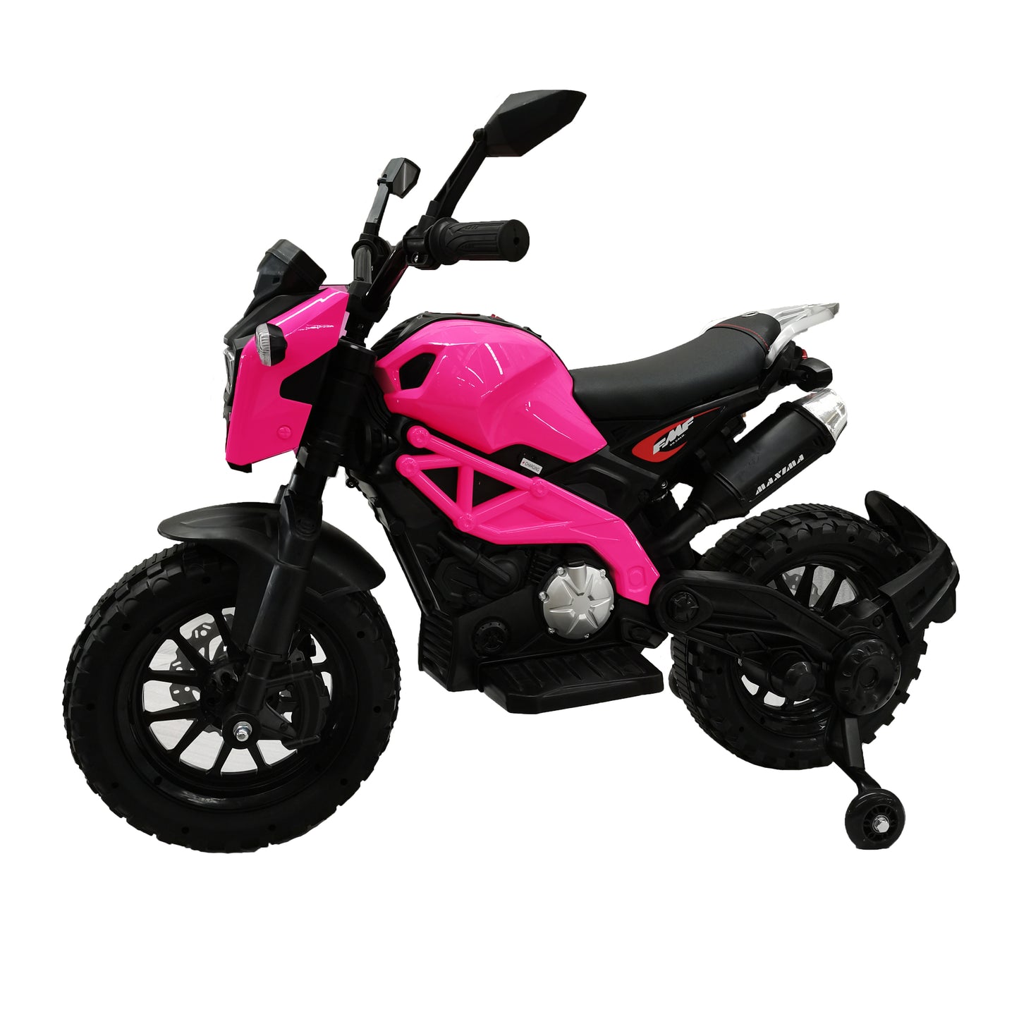 Electric Motorcycle for Kids, kids ride on motorcycle, Tamco 12V Electric Dirt Bike with Training Wheels, Hand Racing Foot Brake,PU seat, Ride on Motorcycle for 3~6 years Boys Girls gift