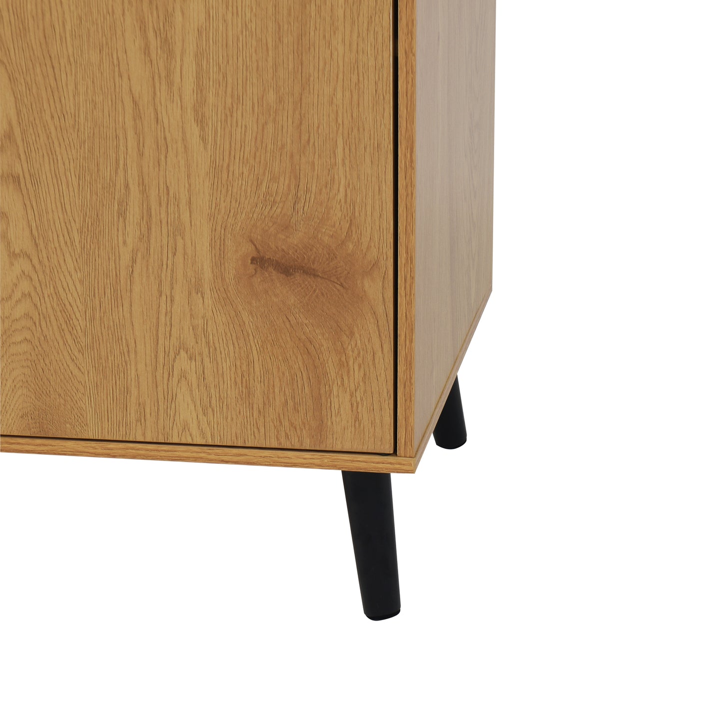 Sideboard Buffet Cabinet with Storage, Wood Coffee Bar Cabinet, 47.2" Kitchen Cabinet with 3 Drawers & 2 Doors, Kitchen Buffet Cabinet Cupboard Natural Wood Color