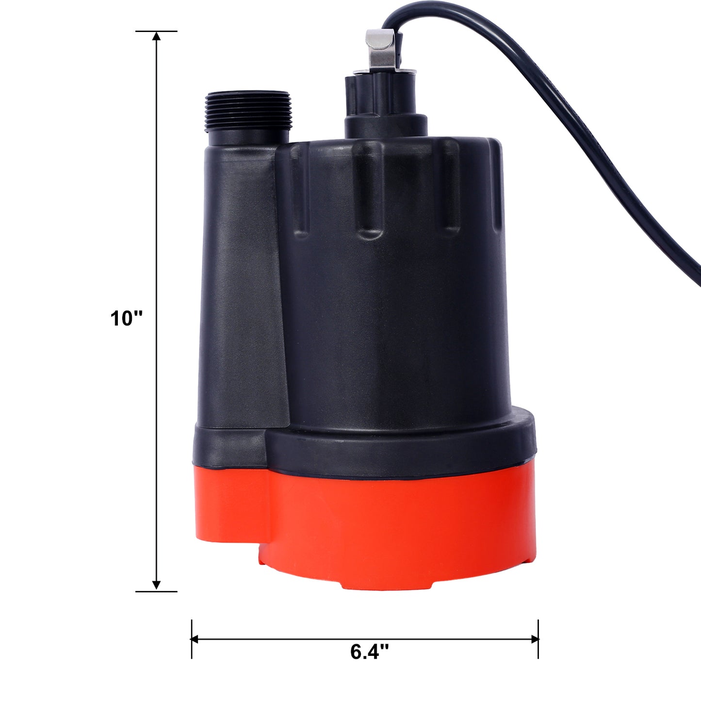 Submersible Water Pump, 1/4HP 2000GPH Thermoplastic Utility Pump Portable Electric Water Pump Sump Pump, With 10 Feet Power Cord.