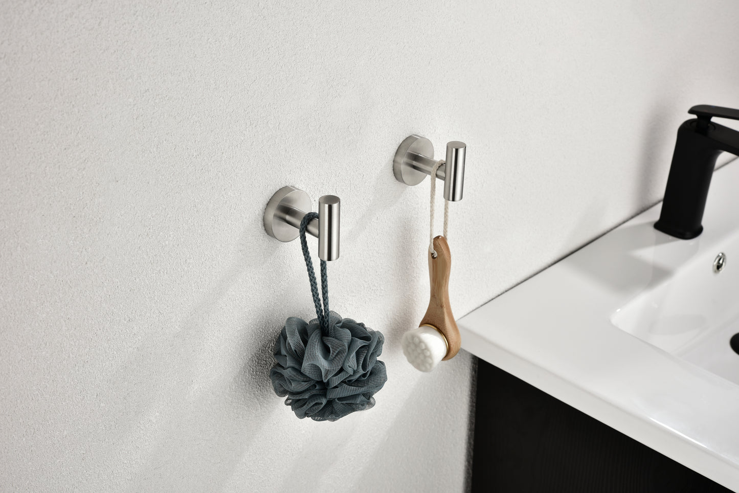 6 Piece Stainless Steel Bathroom Towel Rack Set Wall Mount