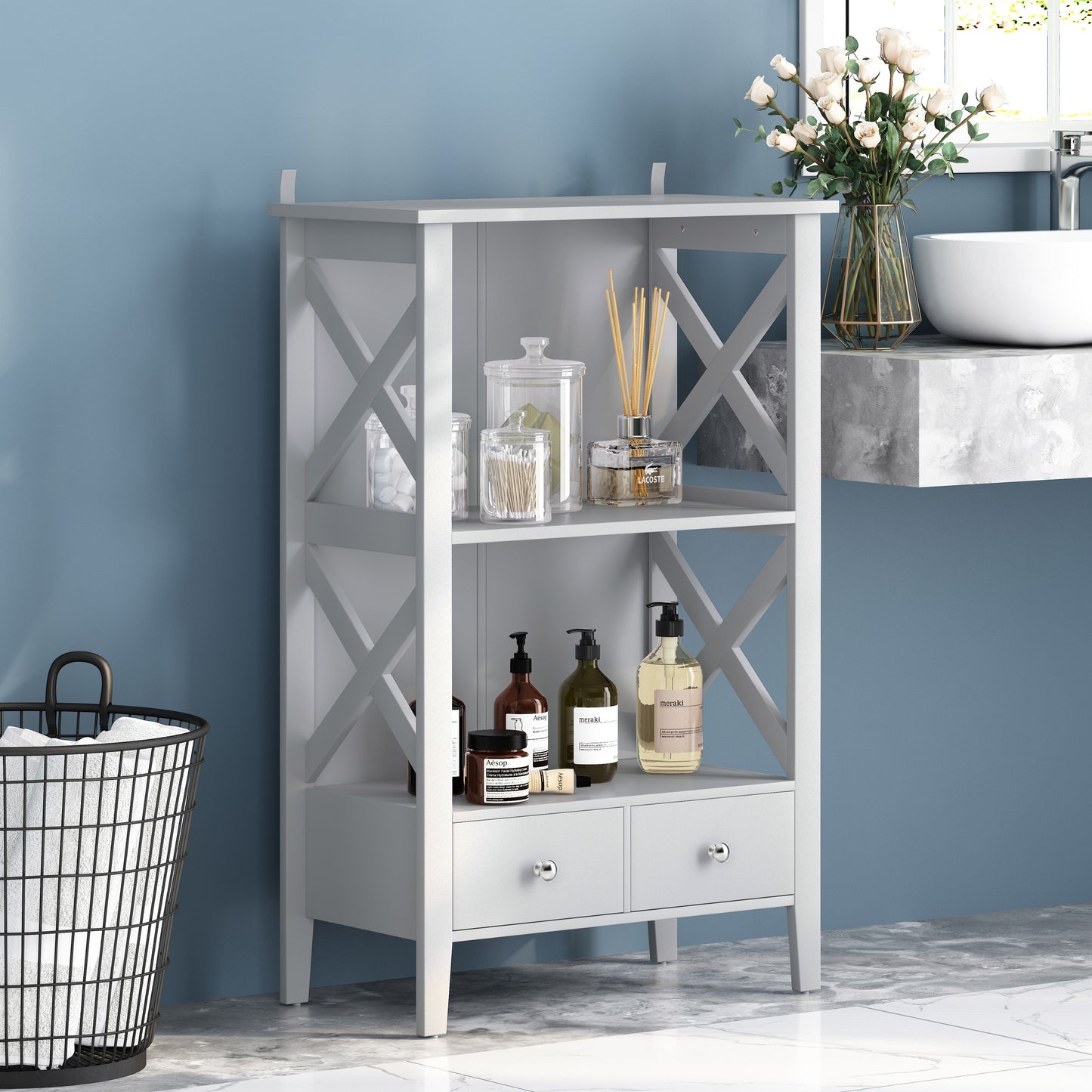 2 DRAWER STORAGE RACK