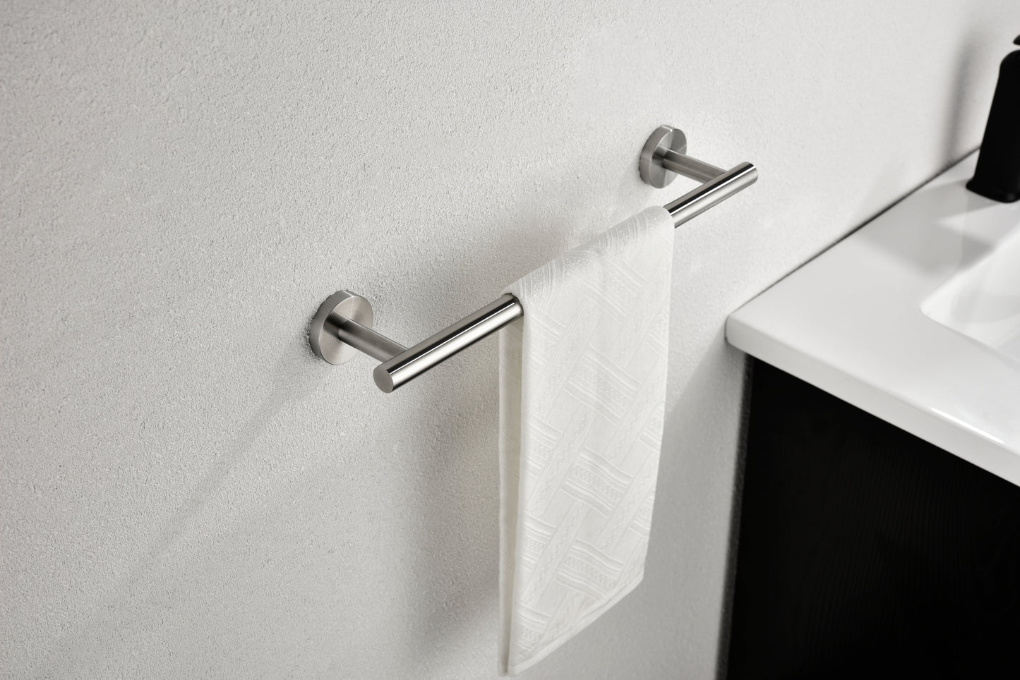 6 Piece Stainless Steel Bathroom Towel Rack Set Wall Mount