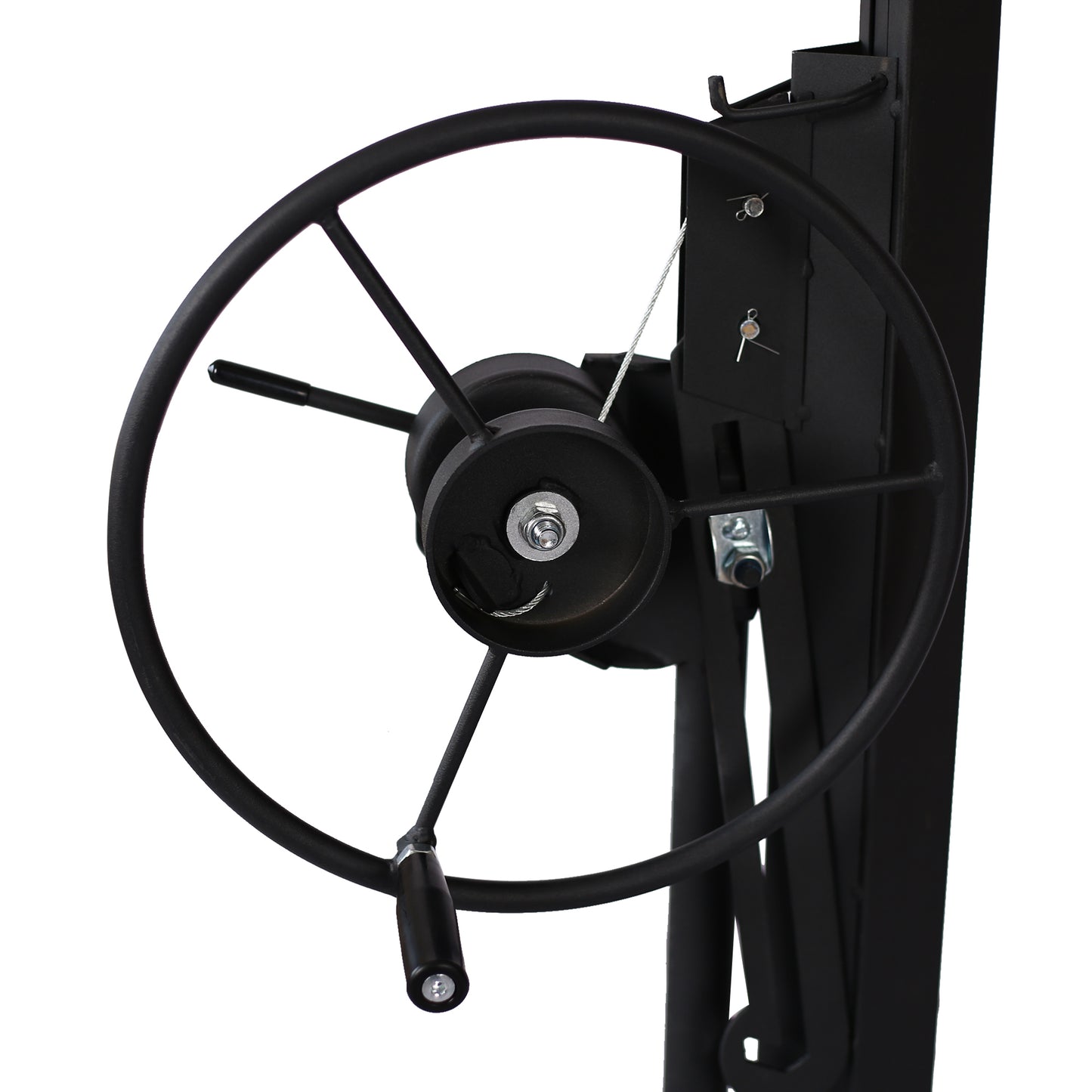 Drywall Lift Panel 11' Lift Drywall Panel Hoist Jack Lifter, black