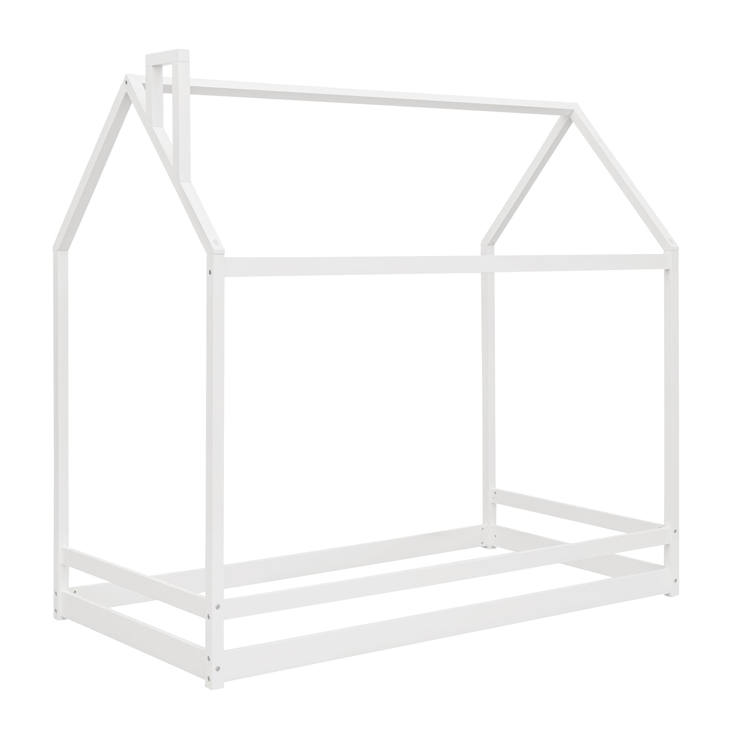 Twin Size House Bed Wood Bed, White(OLD SKU:WF281435AAK)