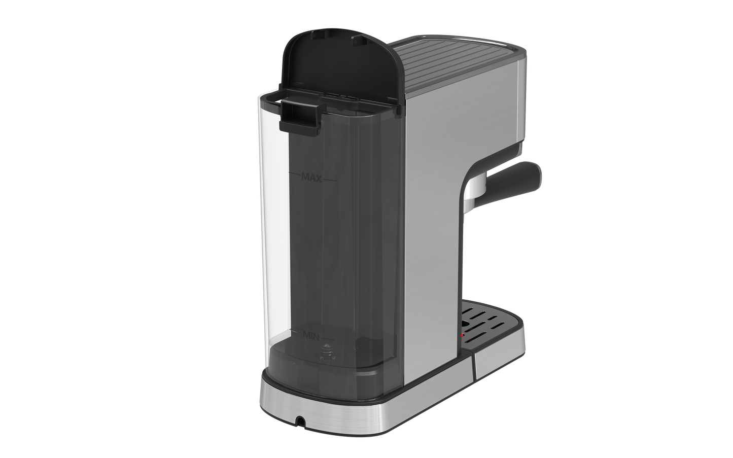Geek Chef Espresso Machine, Cappuccino & Latte Machine with ESE POD Filter & Milk Frother Steam Wand, Accurate Temperature & Time Control, Compact Coffee Machine for Home,Stainless Steel
