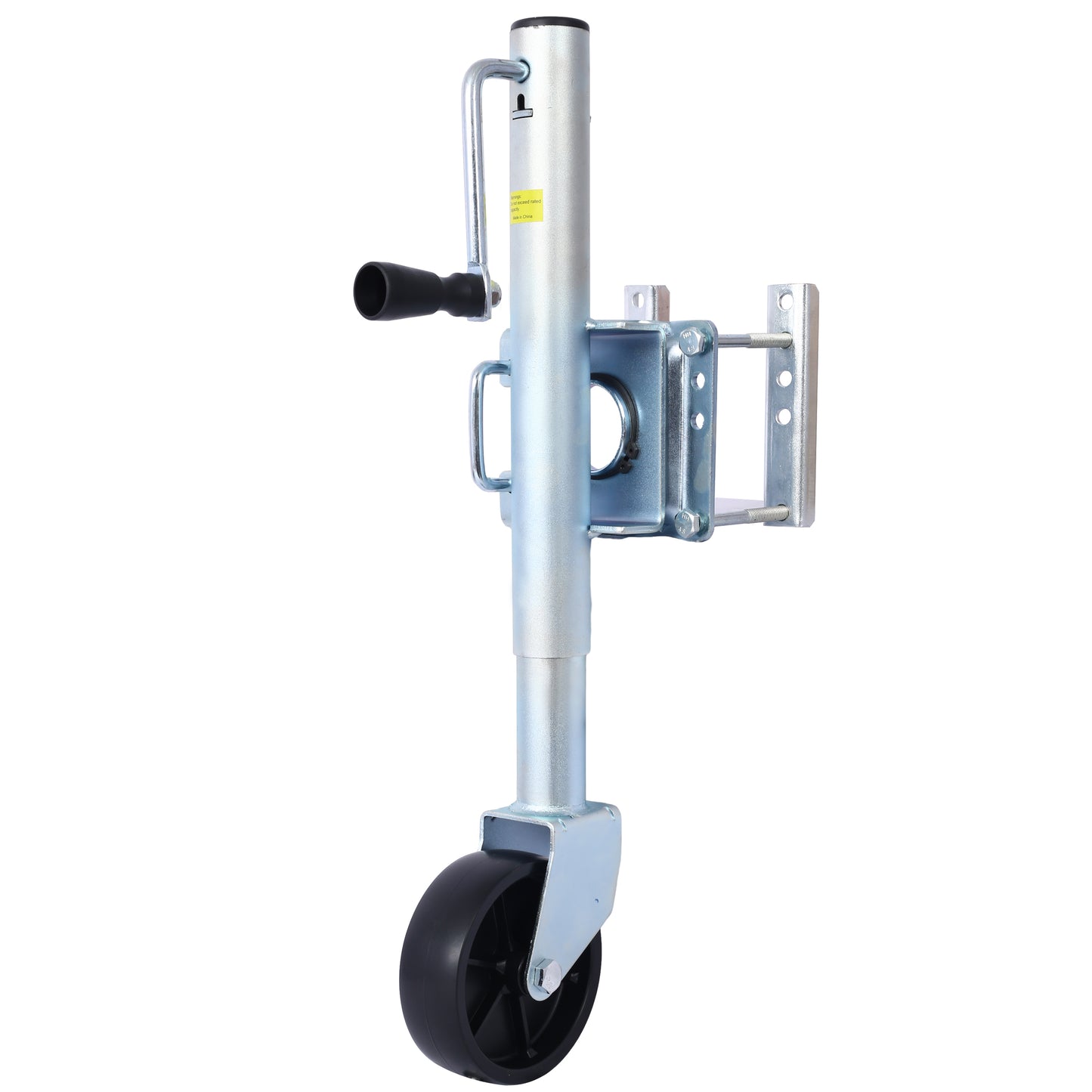 Trailer Jack, Boat Trailer Jack 32.8 in, Bolt-on Trailer Tongue Jack Weight Capacity 1000 lb, with PP Wheels and Handle for Lifting RV Trailer, Horse Trailer, Utility Trailer, Yacht Trailer