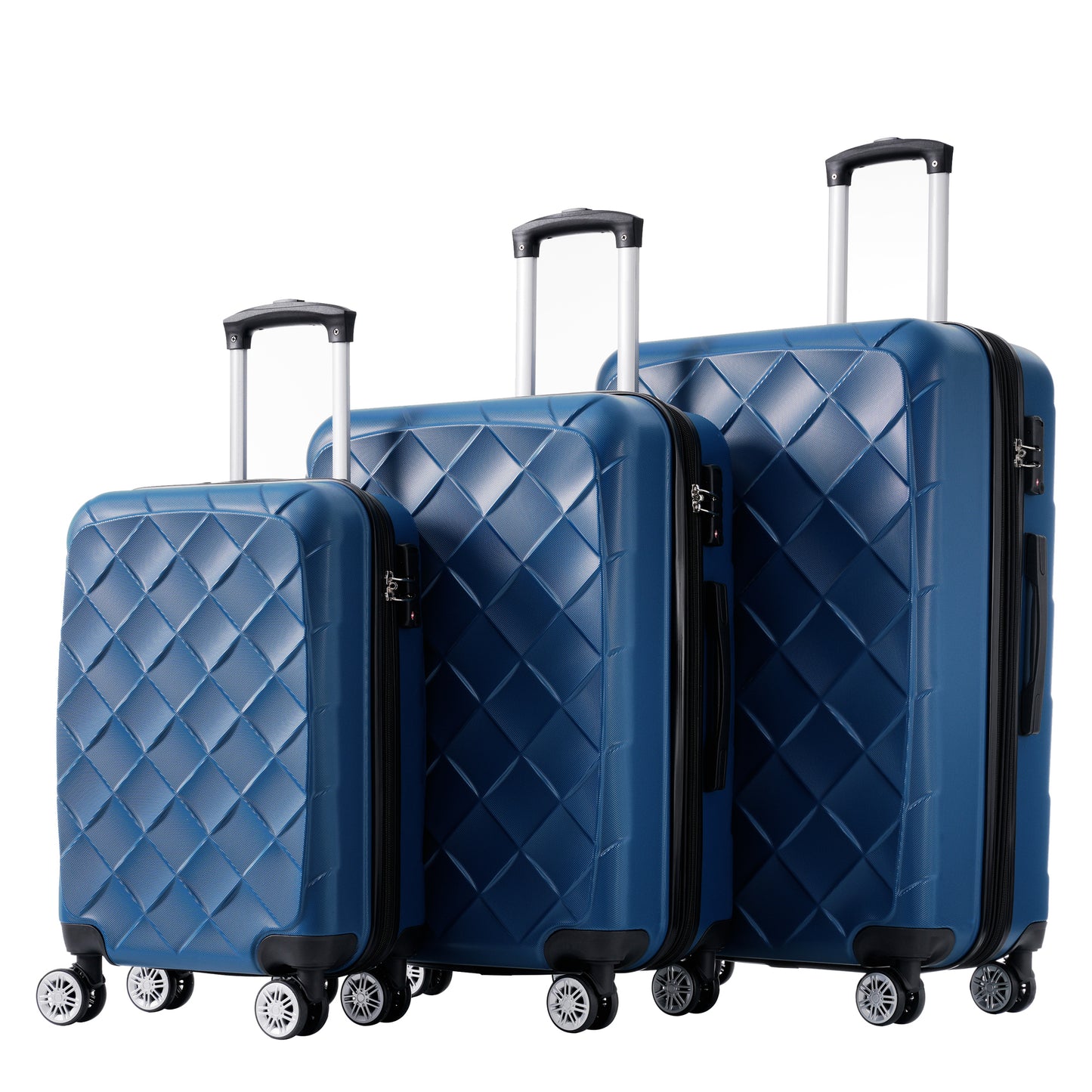 3 Piece Luggage Set Suitcase Set, ABS Hard Shell Lightweight Expandable Travel Luggage with TSA Lock, Spinner Wheels for Men Women