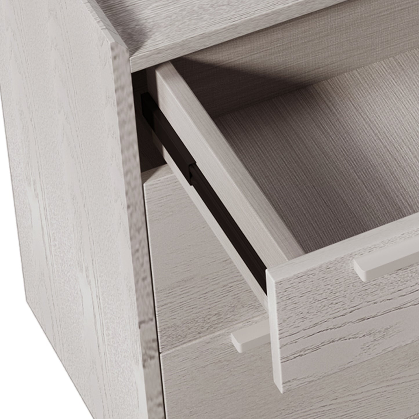 Modern Sideboard with 3 Drawers Storage Cabinet Entryway Floor Cabinet Sideboard Dresser with Solid Wood Legs for bedroom and living room , Stone Gray