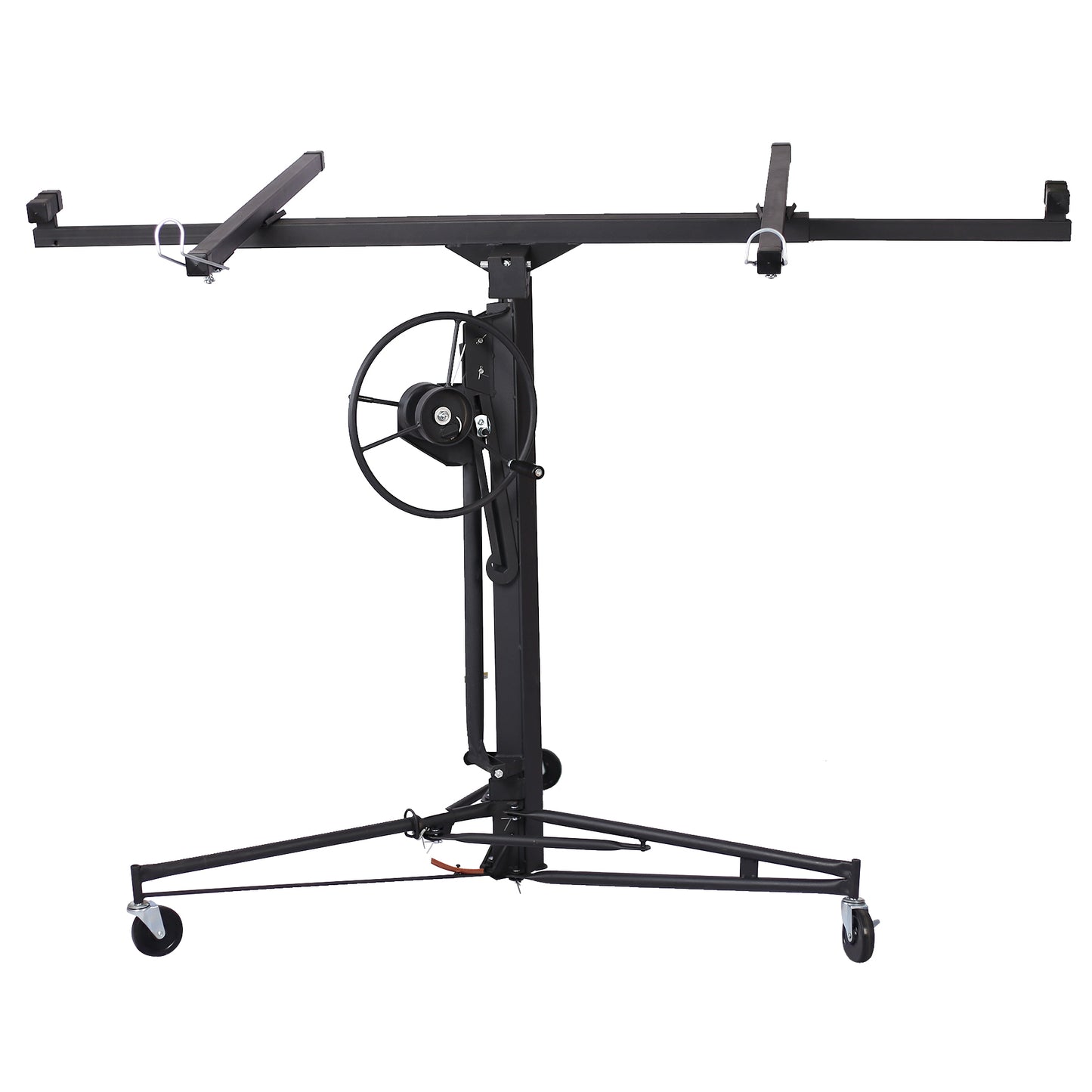 Drywall Lift Panel 11' Lift Drywall Panel Hoist Jack Lifter, black