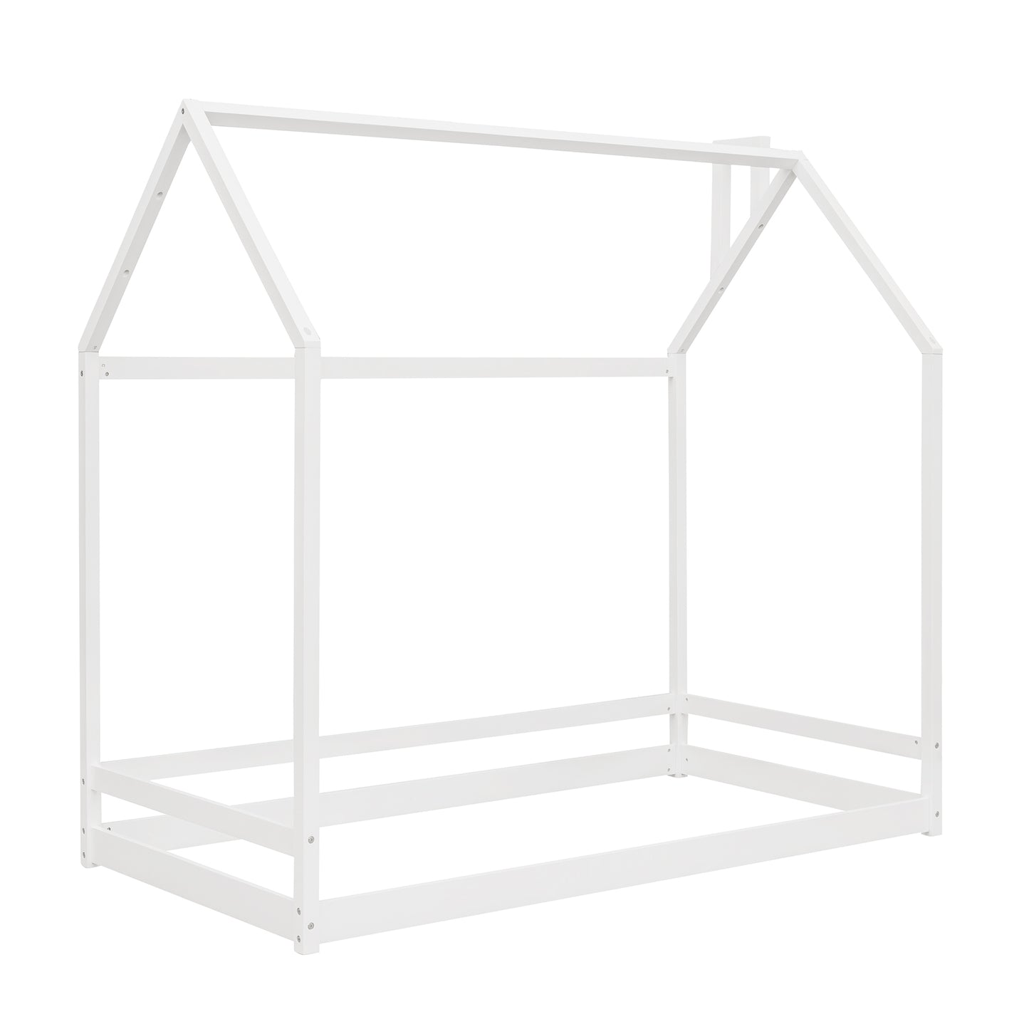 Twin Size House Bed Wood Bed, White(OLD SKU:WF281435AAK)