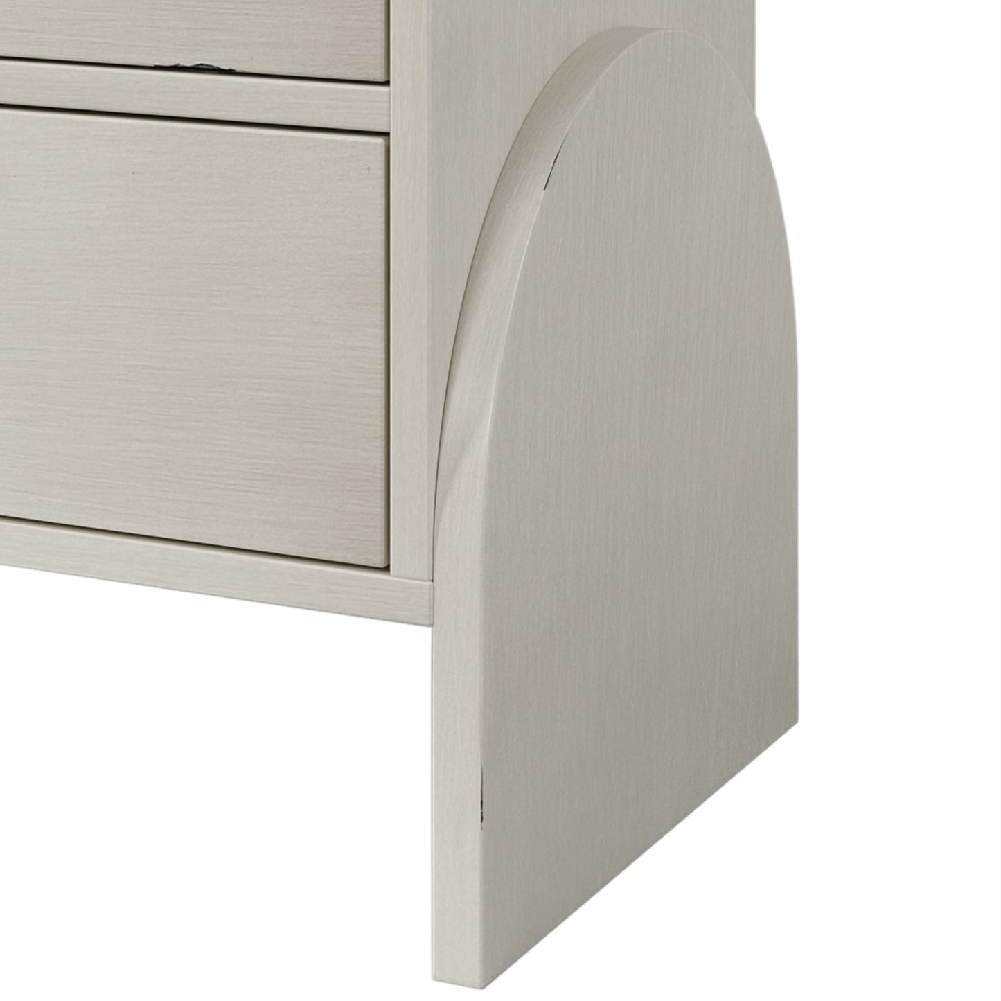 Retro Style Rubber Wood Venner Three-Drawer Dresser Sideboard Cabinet Console Table Sofa Table Ample Storage Spaces for Living Room, Children's Room, Adult Room, Antique White