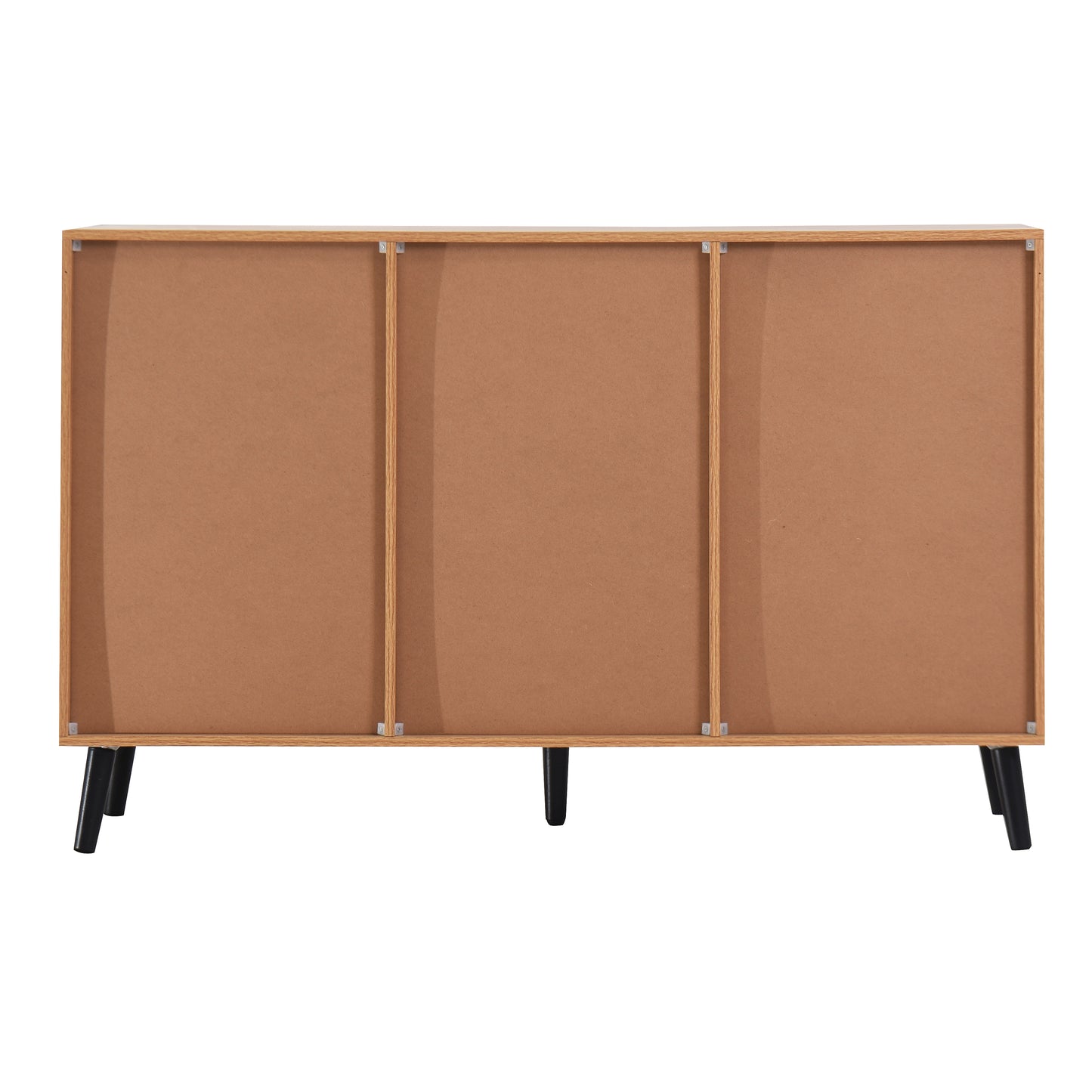 Sideboard Buffet Cabinet with Storage, Wood Coffee Bar Cabinet, 47.2" Kitchen Cabinet with 3 Drawers & 2 Doors, Kitchen Buffet Cabinet Cupboard Natural Wood Color