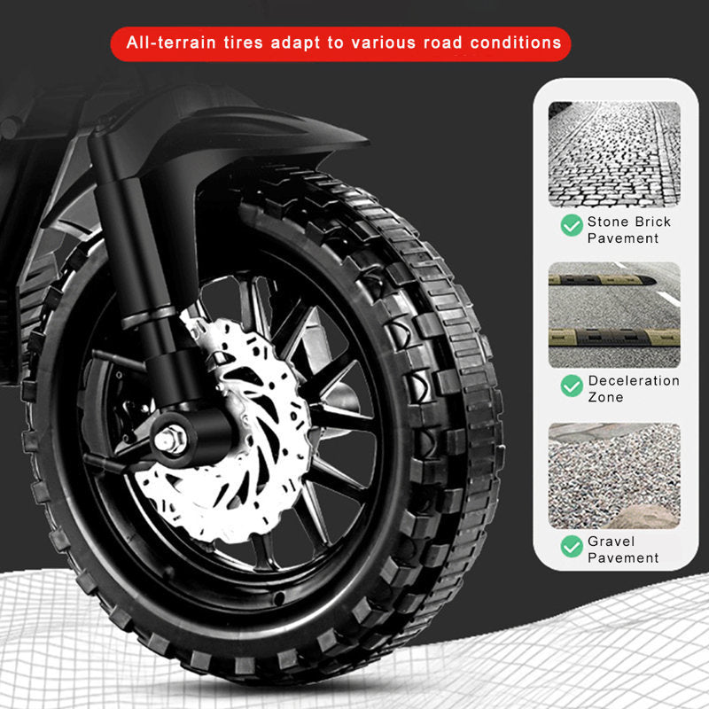 Electric Motorcycle for Kids, kids ride on motorcycle, Tamco 12V Electric Dirt Bike with Training Wheels, Hand Racing Foot Brake,PU seat, Ride on Motorcycle for 3~6 years Boys Girls gift