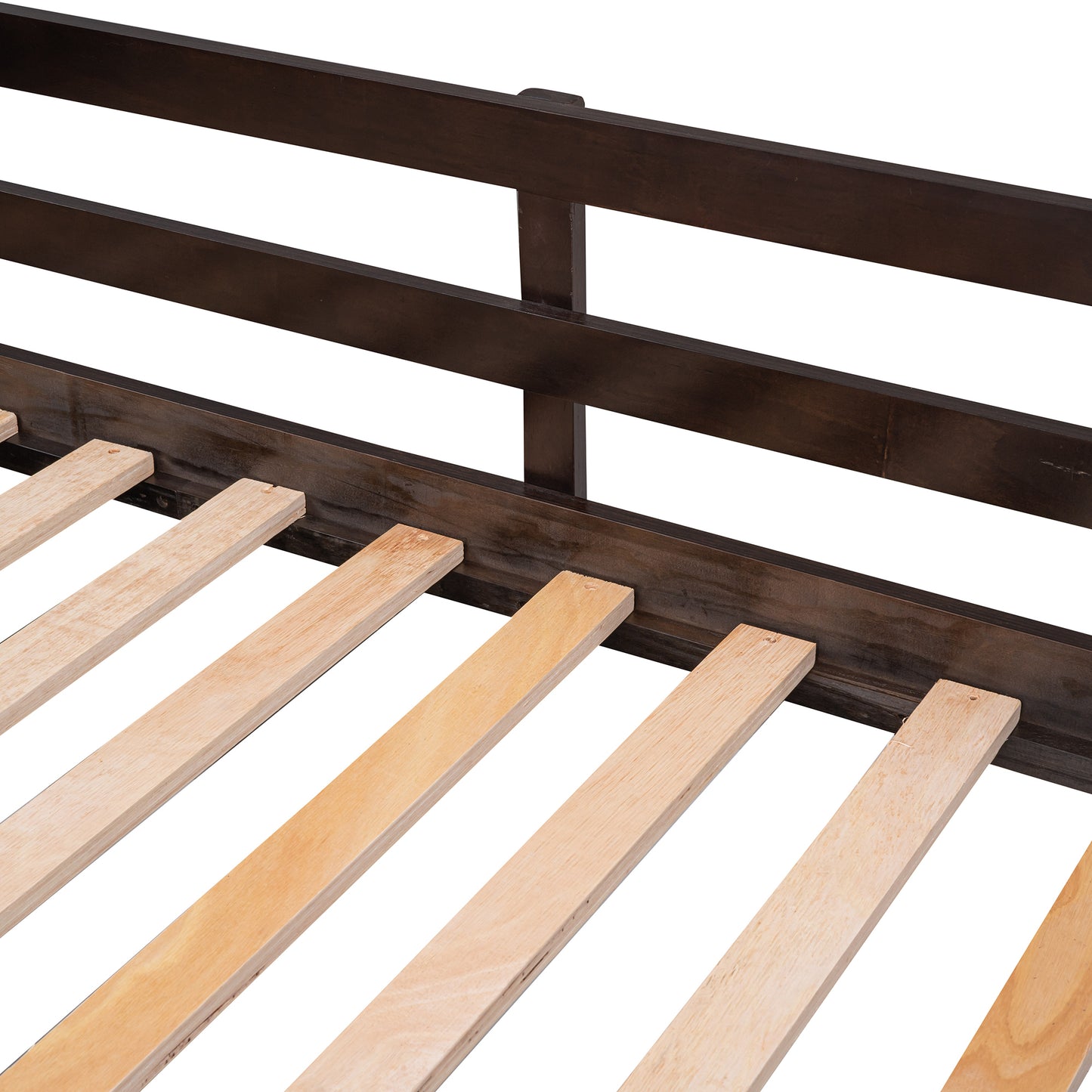 Loft Bed Low Study Twin Size Loft Bed With Storage Steps and Portable,Desk,Espresso(OLD SKU: LT000101AAP)