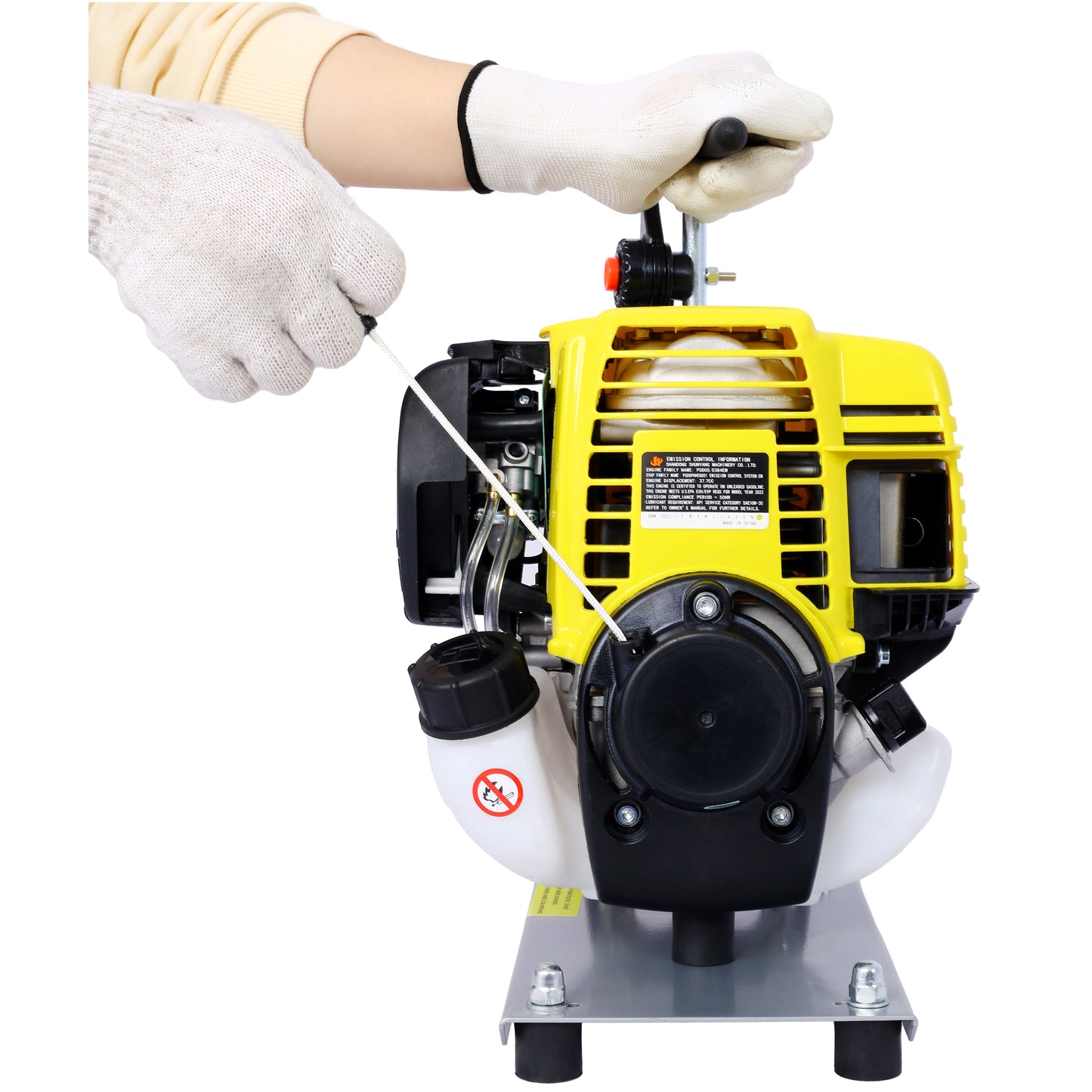 38CC 4 Stroke Gasoline Water Pump 1.5Inch Portable Gas Powered Transfer Pump Commercial Engine Water Pump for Flood Landscaping or Gardening Irrigation 8500r/min,10FT x 1"Suction 1.5"  lay flat hose