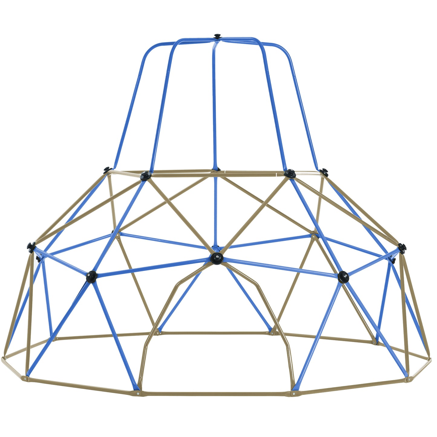 Kids Climbing Dome with Canopy and Playmat - 10 ft Jungle Gym Geometric Playground Dome Climber Play Center, Rust & UV Resistant Steel Supporting 1000 LBS