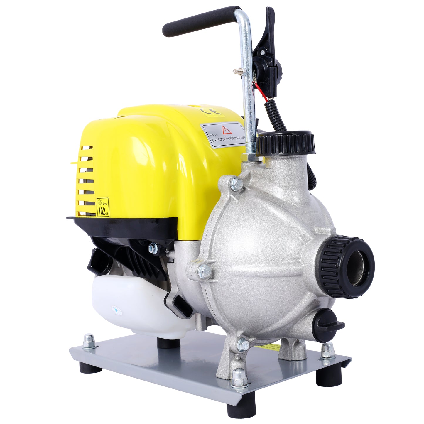 38CC 4 Stroke Gasoline Water Pump 1.5Inch Portable Gas Powered Transfer Pump Commercial Engine Water Pump for Flood Landscaping or Gardening Irrigation 8500r/min,10FT x 1"Suction 1.5"  lay flat hose