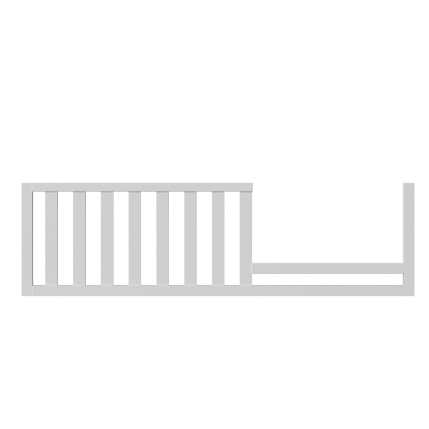 Toddler Bed Safety Guard Rails for Convertible Crib,White