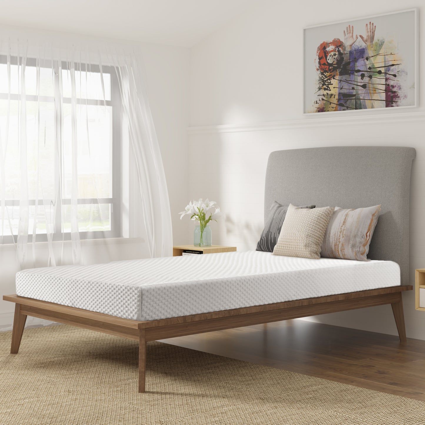 6 Inches Gel Memory Foam Mattress Made in US(King)